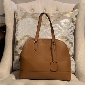 RALPH LAUREN Calderwood Dome Satchel - Leather